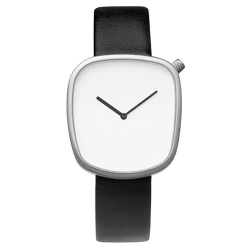 2021 повседневные Модные минималистичные кварцевые винтажные мужские часы с