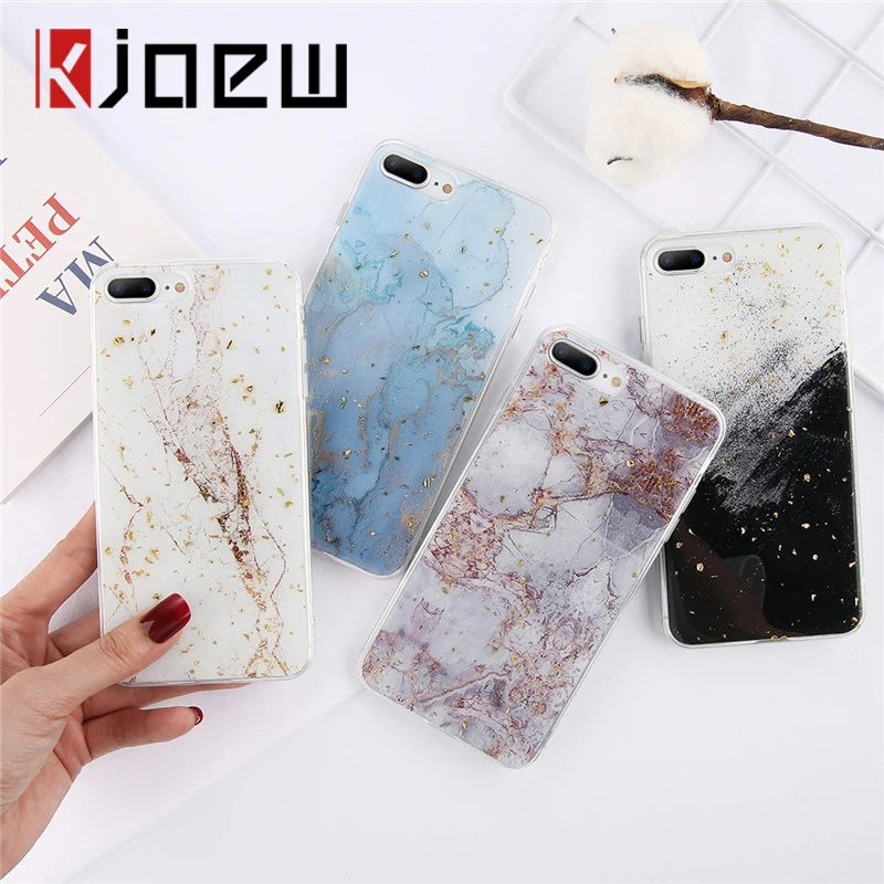 Чехол для телефона KJOEW с глянцевым мрамором Iphone 11 Pro XS Max XR X 6 6S 7 7plus 8plus мягкий