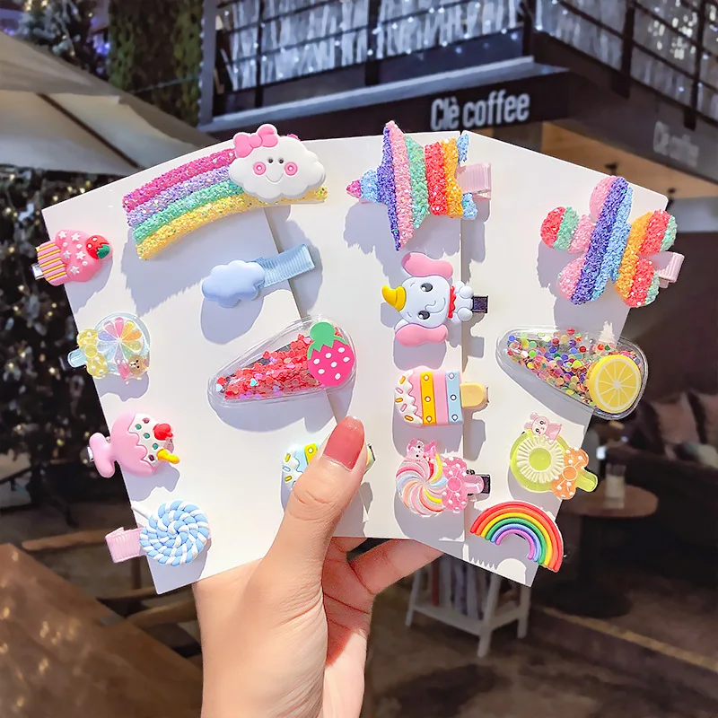 

1 Set Kawaii Cartoon Flower Princess Hairpins Children Kids Girls Hair Clips Pin Accessories Barrettes Hairclips Headdress