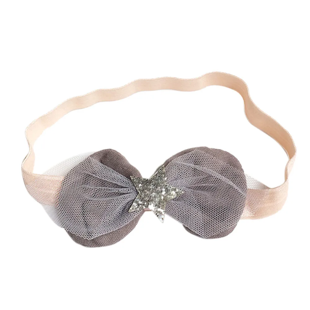 TELOTUNY Baby Headwear Girls Princess Bowknot Sequins Headband Newborn Toddler Kid Hair Accessories Bow Turban Bab | Детская одежда и