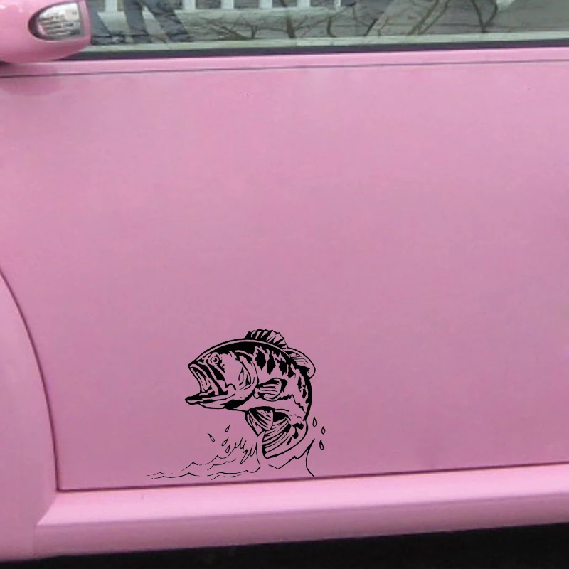 16*13 4 см большой окунь рыба наклейки для автомобиля модные креативные окна