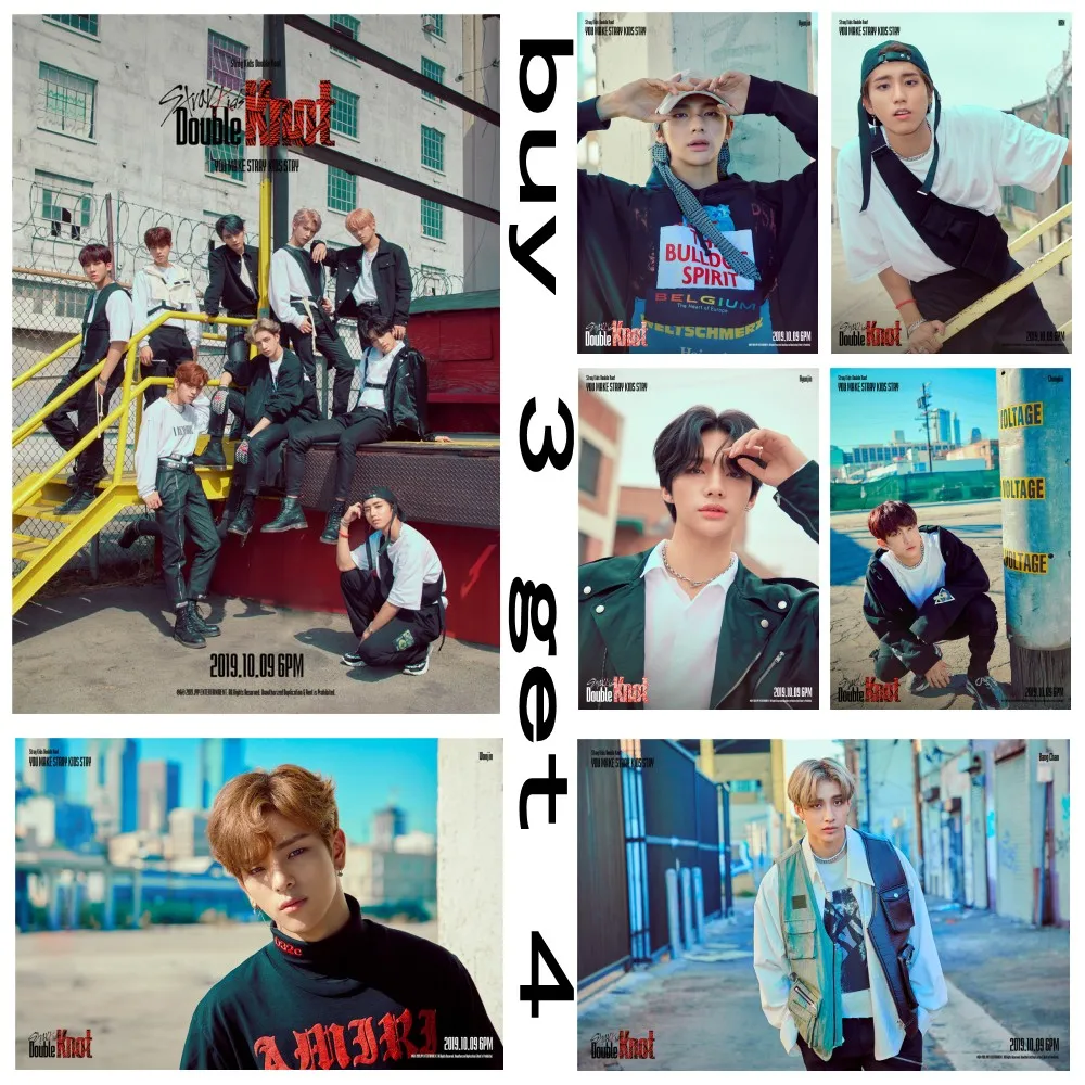 Светящиеся Детские постеры с двойным узлом Kpop прозрачное изображение украшение