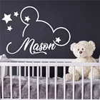 Веселая мультяшная настенная наклейка, настенные наклейки из ПВХ для детской комнаты, украшение, съемные декоративные настенные наклейки