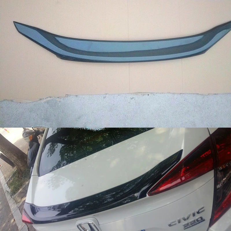 

For Hon da Civic carbon fiber Rear Trunk Wing Spoiler Sedan 2015-2016