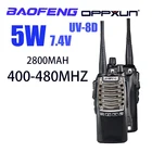 Портативная рация Baofeng UV-8D UV8D, 400-480 МГц, длительное время работы в режиме ожидания, прочная, 8 Вт, двусторонняя, Любительская рация 888S 666S, улучшенная версия