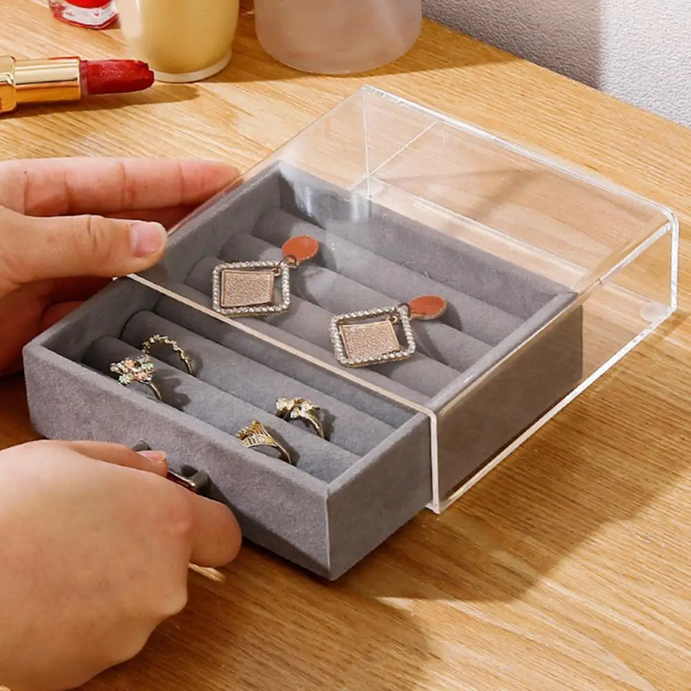 

Multifunctional Lightweight Earring Ring Necklace Storage Drawer for Home