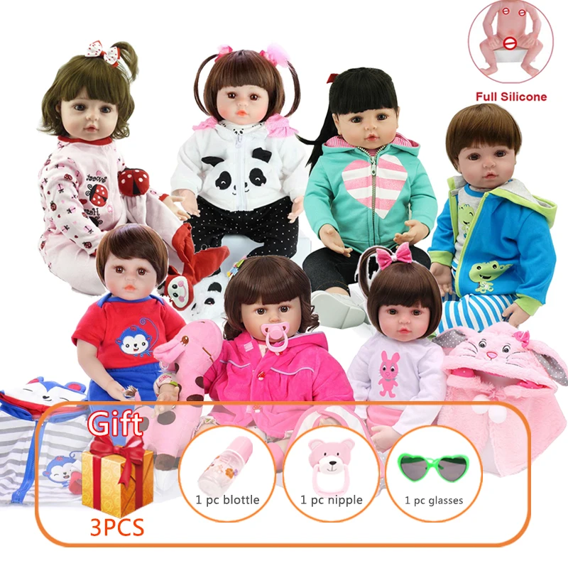 Игрушка силиконовые куклы для всего тела модные водонепроницаемые Reborn Bebe
