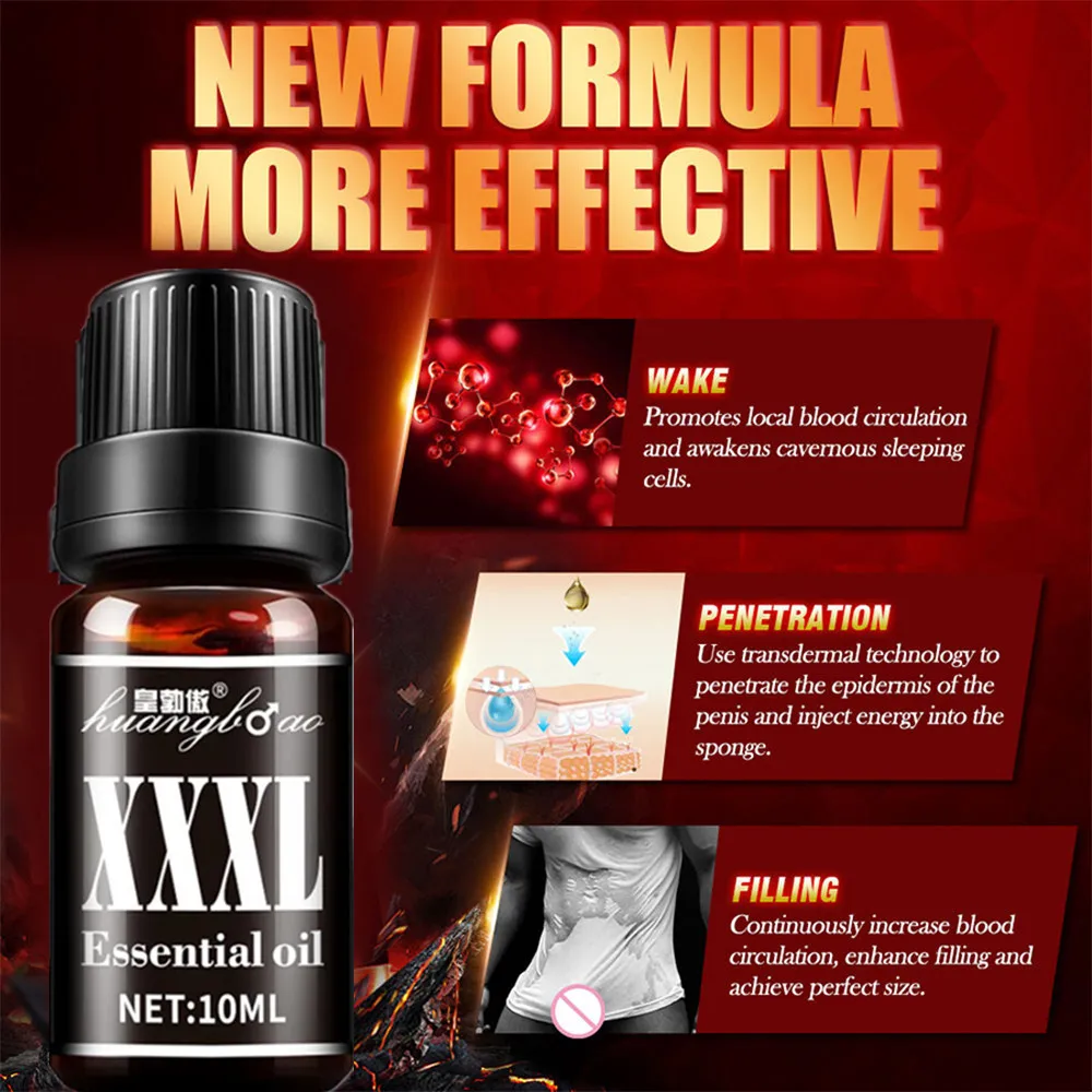 Жидкое масло для увеличения пениса 10 мл утолщения Увеличение при помощи массажа |