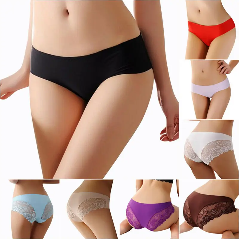 

Womens Ladies Sexy Lace Sheer Knickers Lingerie Panties Briefs Underwear