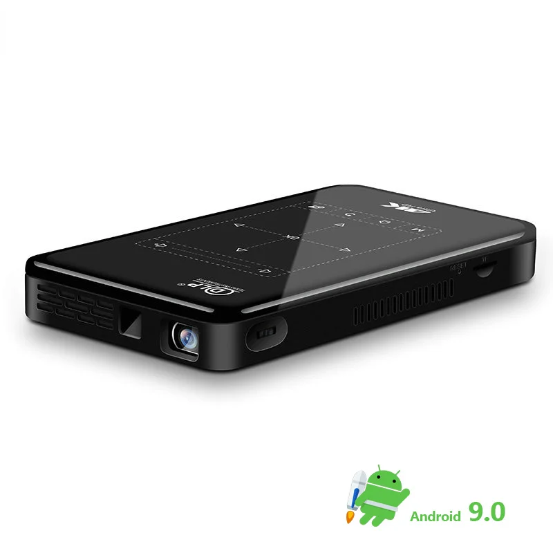 

Vivicine P092 Android 9.0 Upgraded Support 4K Mini 3D Projector,WIFI Miracast Airplay Movie Proyector Beamer with Battery