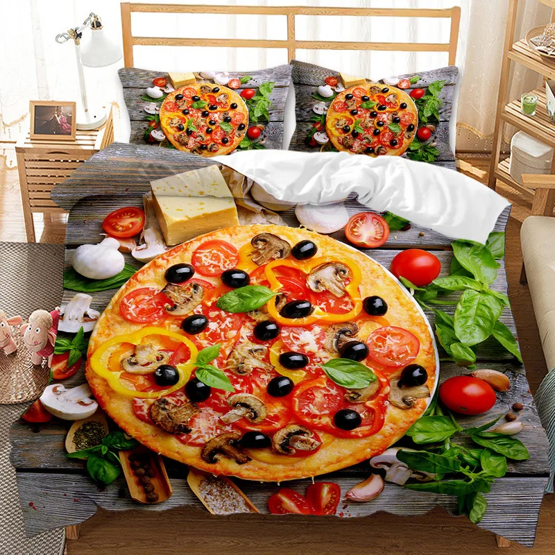 

2020 Hot New Small Fresh and Delicious Food Donut Bedding Sanding Duvet Cover 2/3 Piece Bed Set Comforter Bedding Sets