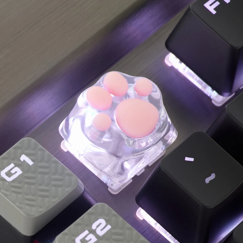 

3D Resin Cat Paws Pad Mechanical Keyboard KeyCaps for cherry MX Switches