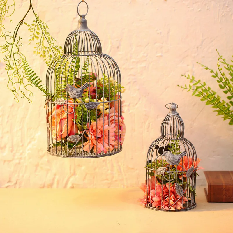 Европейский маленький свежий креативный подсвечник для птичек украшенный