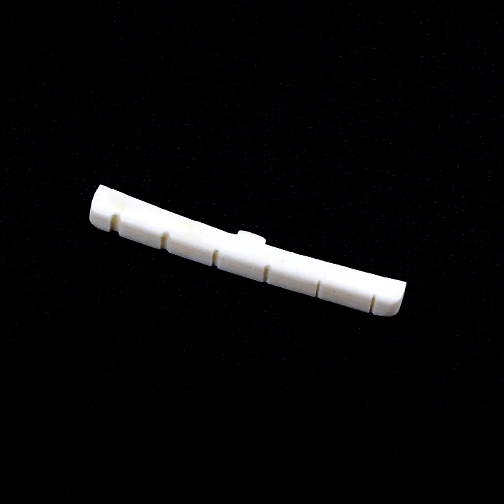 42.6x3.3x4.8mm Genuine Bone Nut for Electric/Acoustic Guitar Slotted Neck | Parts &amp Accessories