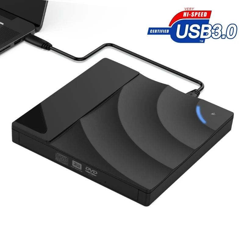 Супертонкий Внешний привод CD/DVD USB 3 0 портативный внешний перезаписывающий