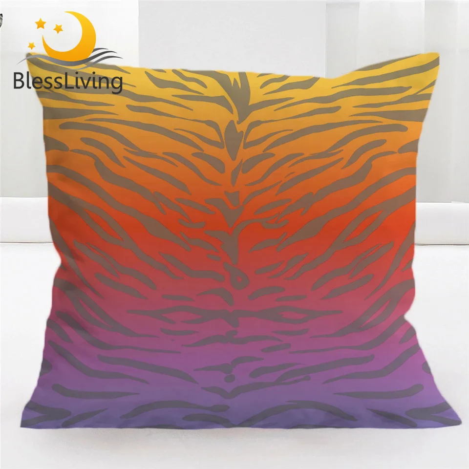 Чехол для подушки blesslife с леопардовым узором фиолетовый красный желтый чехол из