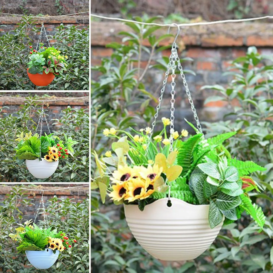 

Thickened Hanging Basket Hanging Hanging Flower Pot Plastic Resin Green Sill Potted Green Plants Chlorophytum Pot