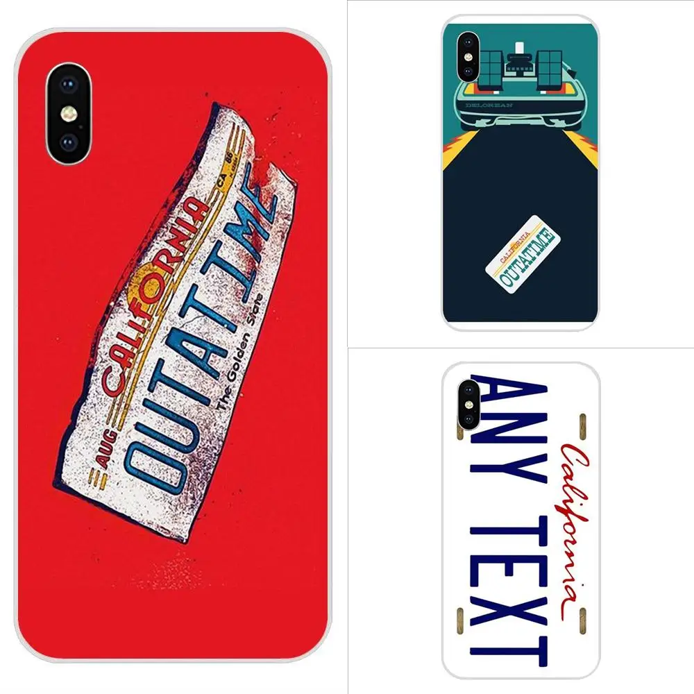California Outatime номерной знак Bttf для Samsung Galaxy Note 5 8 9 S3 S4 S5 S6 S7 S8 S9 S10 5G mini Edge Plus Lite |