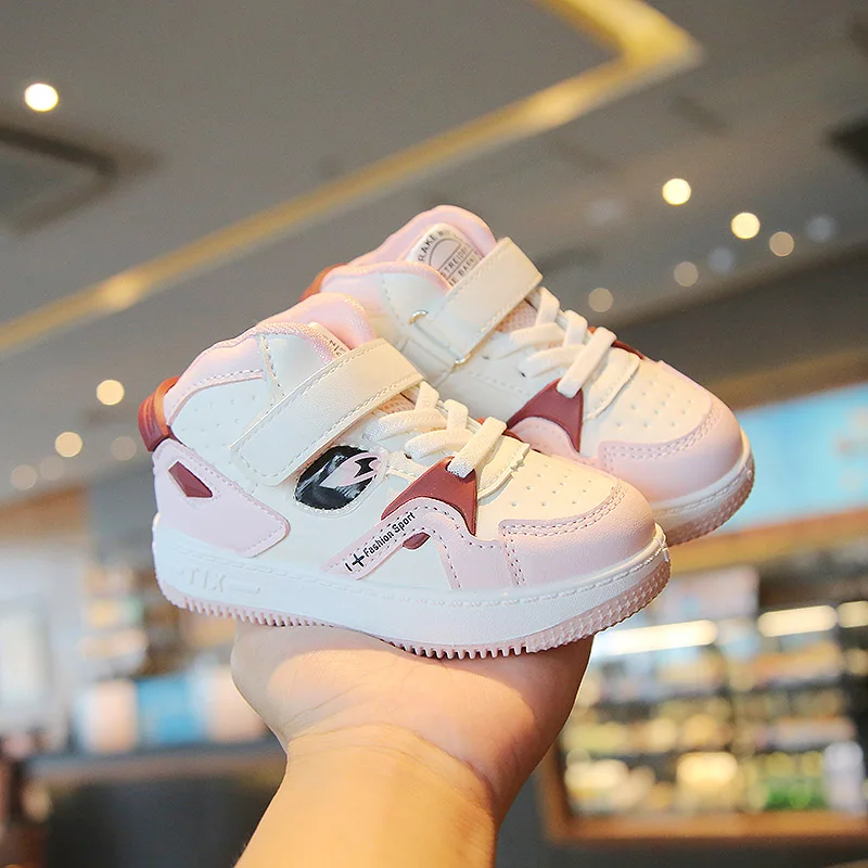 

Children's Casual Shoes 2021 Kids Sneakers Shoes For Girls Baby Boys Sports Shoes White Shoes High-top Basketball Running Shoes