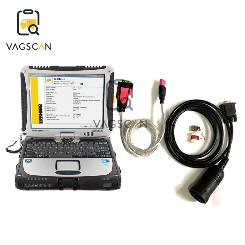 

Ноутбук CF19/T420, диагностический комплект для экскаватора, крана