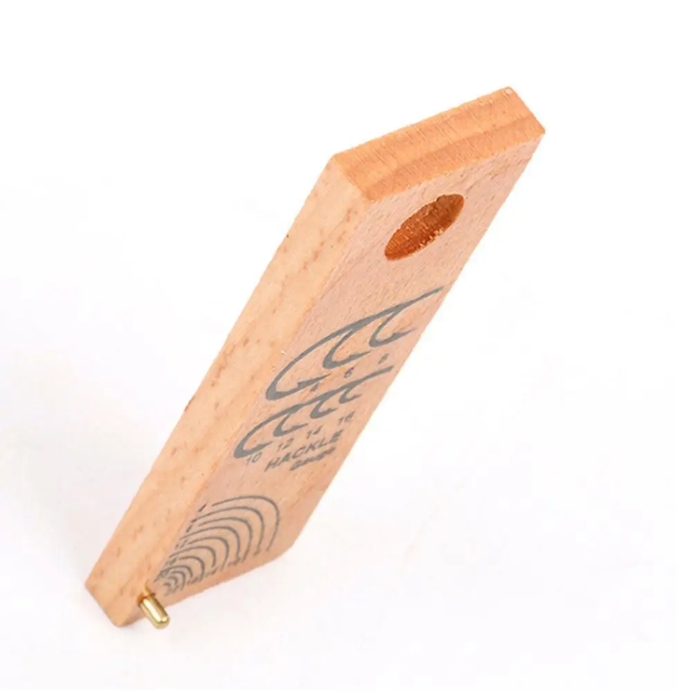 2 шт. деревянные мушек Плюмаж ДАТЧИК Инструмент Крючки линейка датчик 76*25 мм для Fly