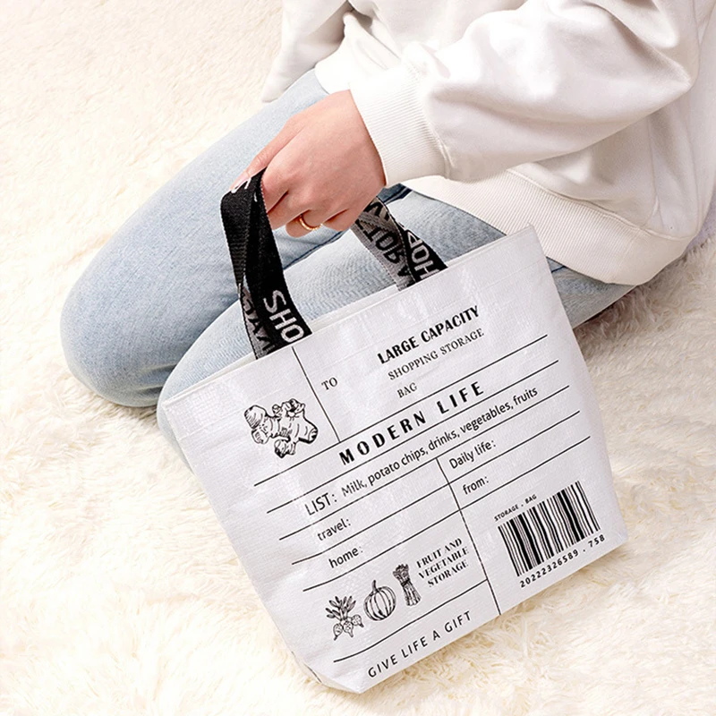 

Supermarket Shopping Bag Waterproof Foldable Women Bags for Women Purses