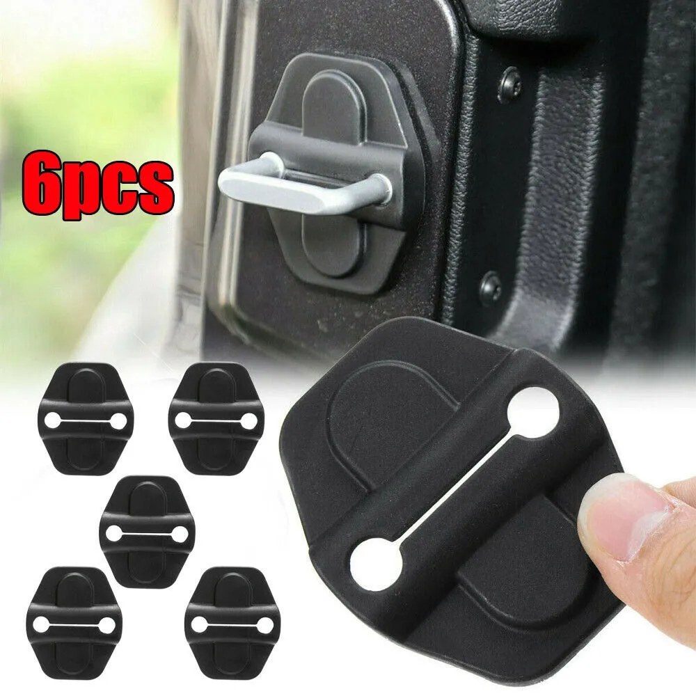

1 Set Car Door Lock Protector Cover For Jeep Wrangler JL Gladiator JT 2019 2018 2020 Car Accessories Auto Door Lock Cover