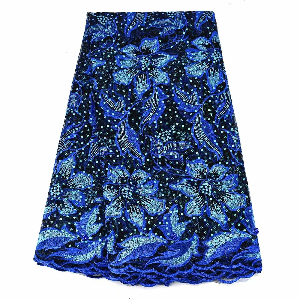

Wine High Quality African Sequence Nigeria Mesh Tulle Lace Fabric Organza Embroidery Guipure Party Dress French Sequins Material