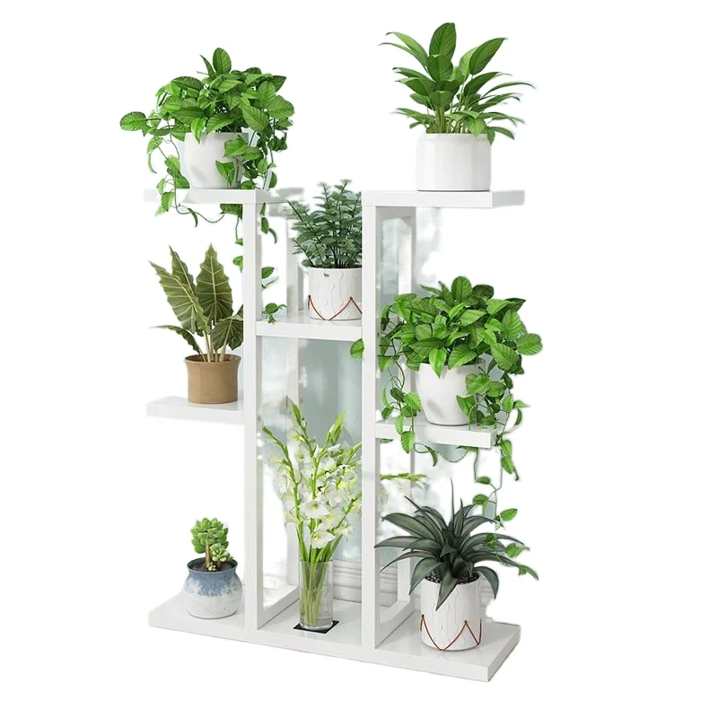 Деревянные полки для интерьера и растений стеллаж балкона уличная подставка