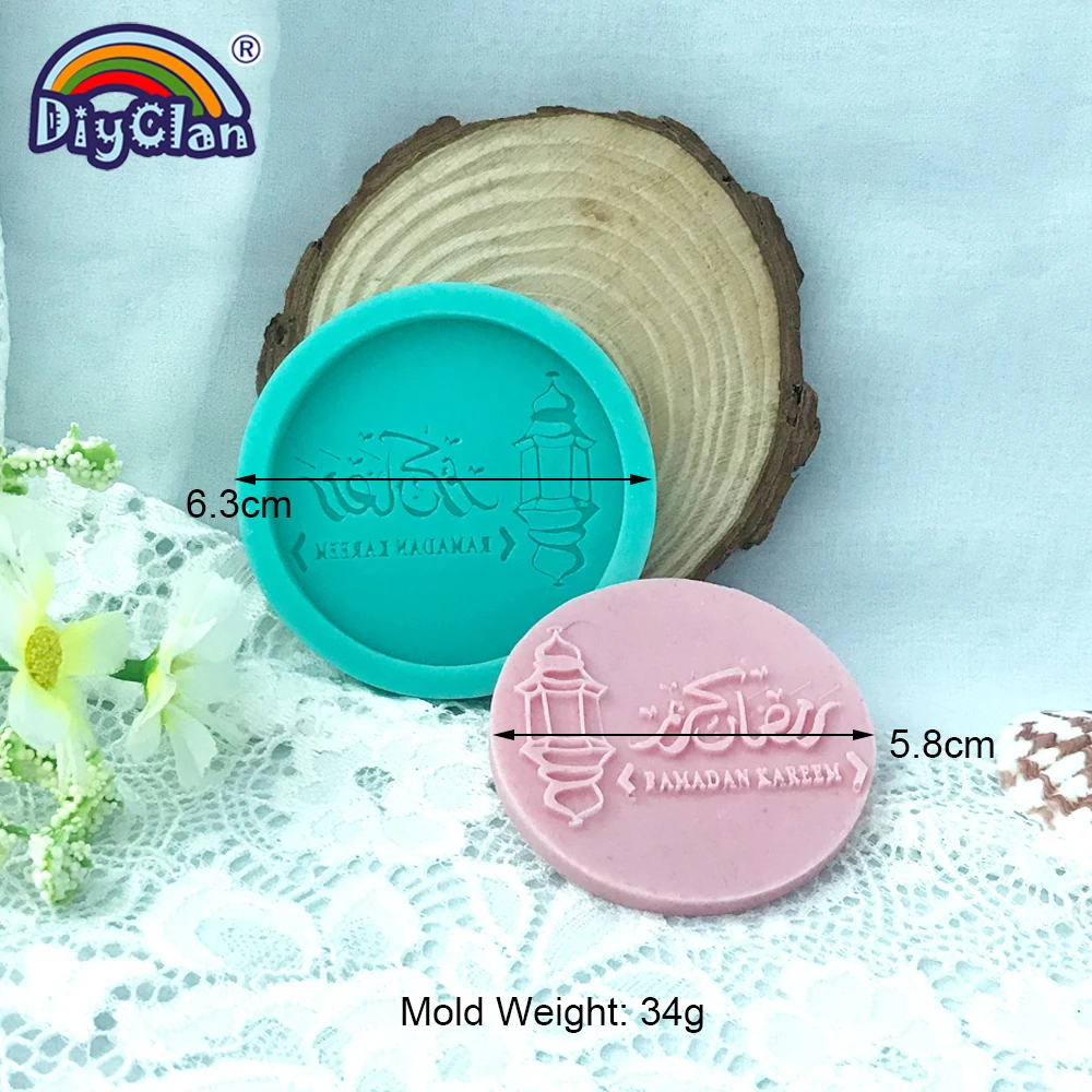 

Eid Mubarak Arabic Font Silicone Mold DIY Fondant Cake Decorating Tools Dessert Biscuits Chocolate Kitchen Baking Handmade Mould