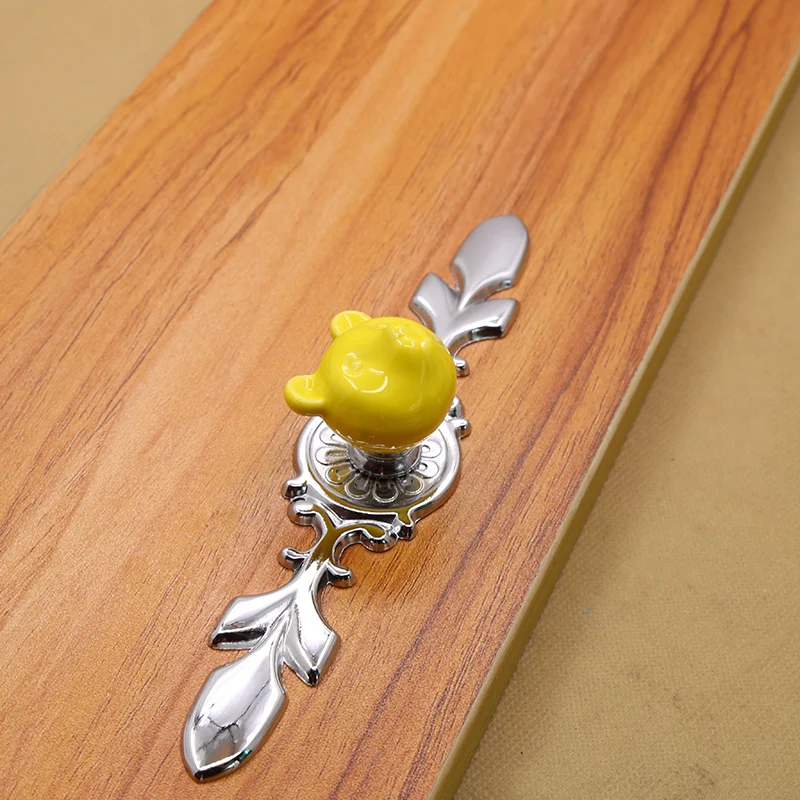 1 шт. новое поступление керамическая ручка с мультяшным животным для детской