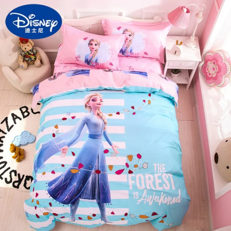 Disney хлопок Платье принцессы Эльзы и Анны из мультфильма Холодное сердце Комплект