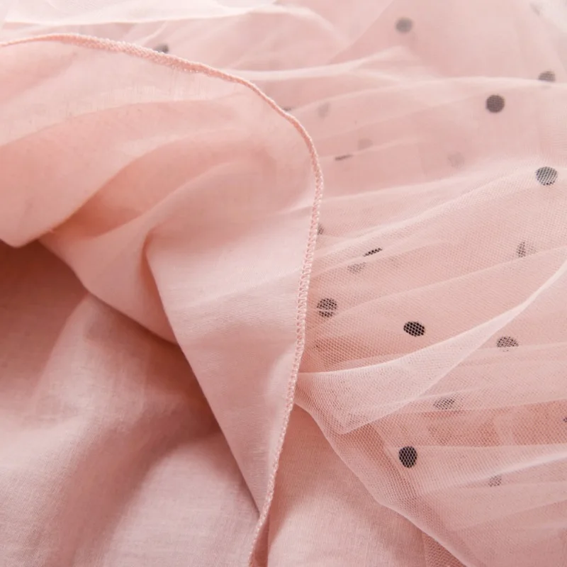 

Baby Kids Girls Dresses Kids Long Sleeves Patchwork Dot Party Gown Children Birthday Clothing Tutu Dress 0-5Y