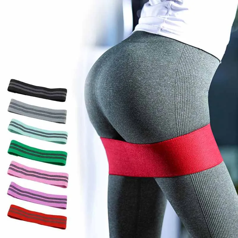 

Unisex Hip Circle Booty Band Non-slip Resistance Band Men Women Exercise for Legs Sport Fitness Gym Equipment Thigh Glute Squat