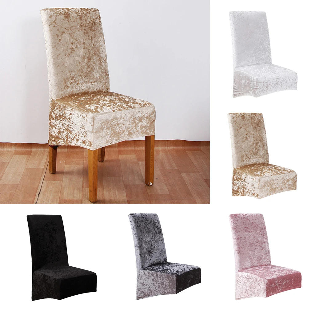 

1PCS Dining Chair Seat Covers Slip Stretch Wedding Banquet Removable Washable