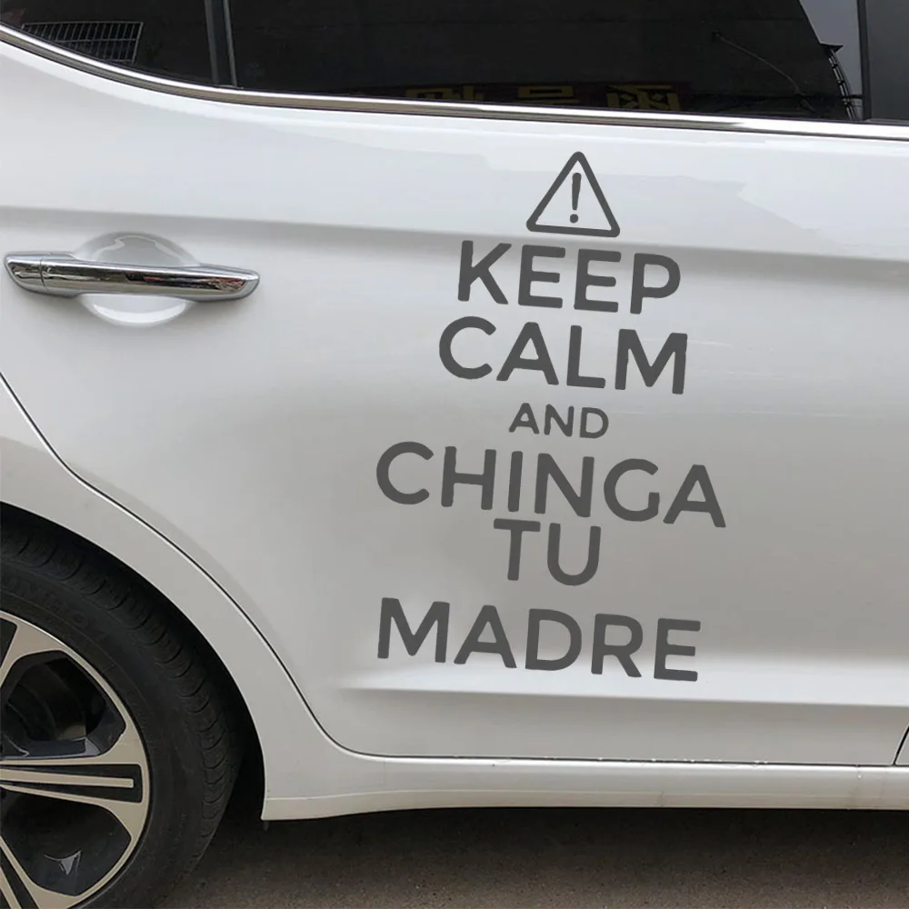 

Car Body Keep calm Stickers For Cars Cars Decal Weatherproof Auto Styling Cartoon Car Stickers Car Accessories