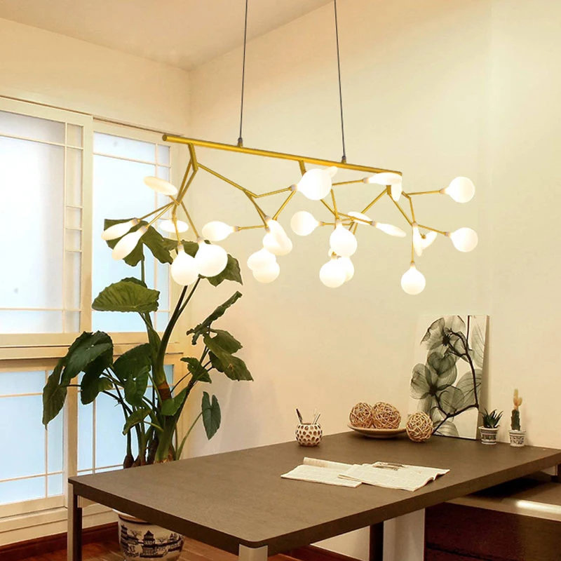 Прямоугольная люстра для ресторана бара кухни островного освещения люстр лампа