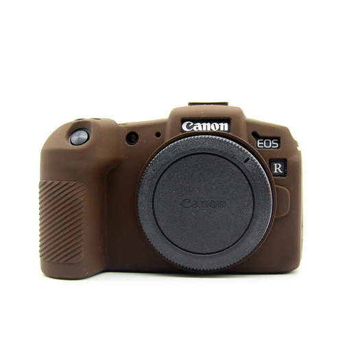 Normal Coffee Лучшее качество резиновый силиконовый чехол защитная рамка для Canon EOS RP мягкая камера - Color: Normal Coffee