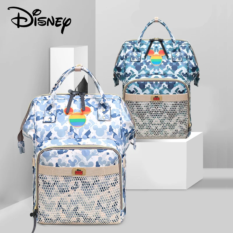Сумка для мам Disney New вместительный рюкзак подгузников с Микки Маусом будущих