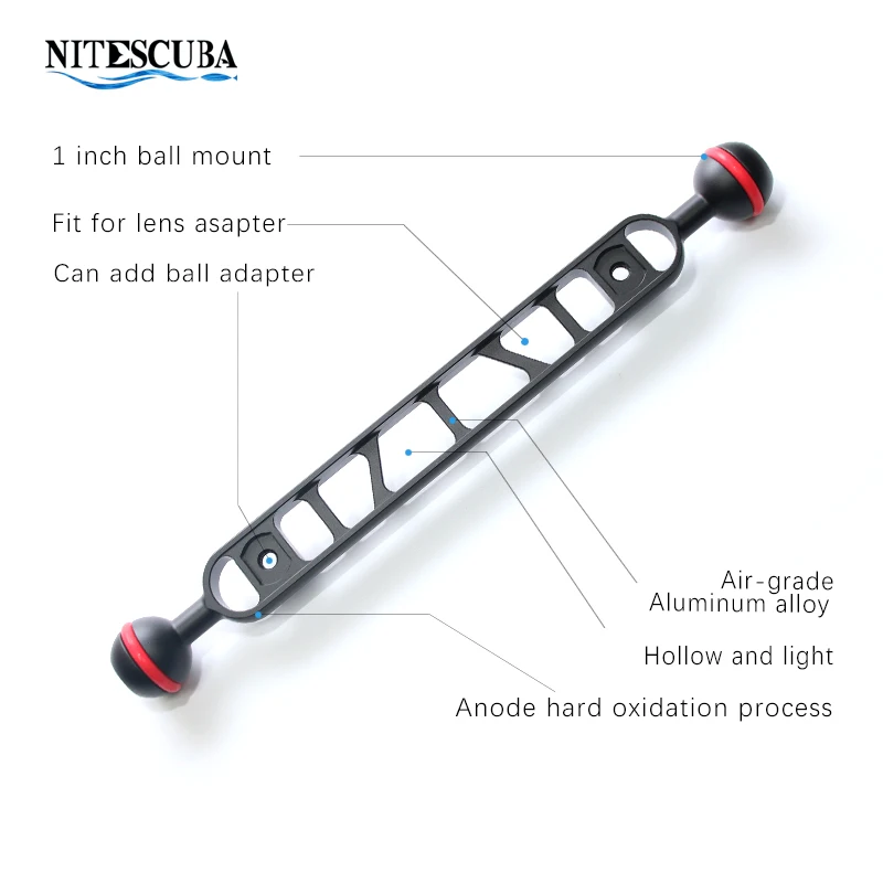 Алюминий сплава подводного плавания светильник фонарь двойной YS Female Шаровой