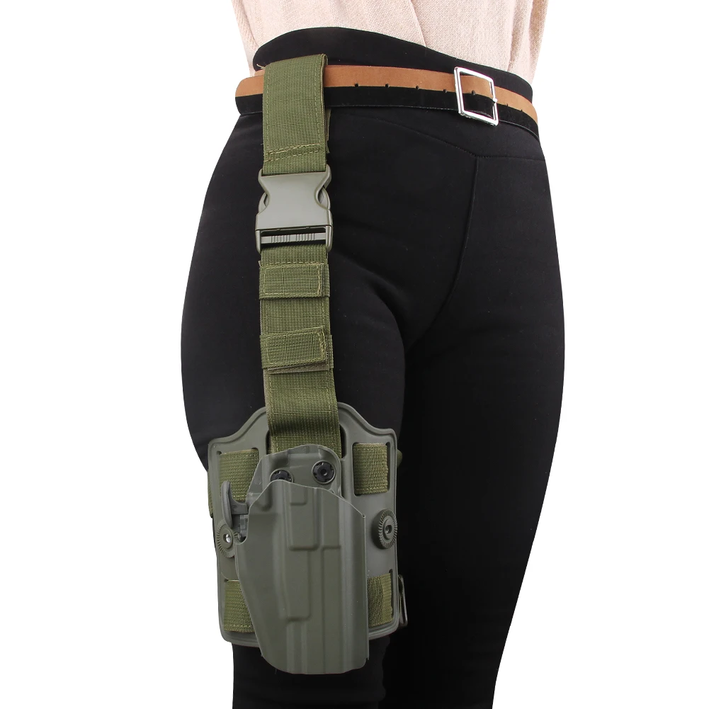 Tactical Remove Gun Holster for Glock 17/18C/20/21/22/37 Taurus PT24 S&W M&P 22 9mm,40,45 SIG P225 Waist Pistol Case Holster images - 6