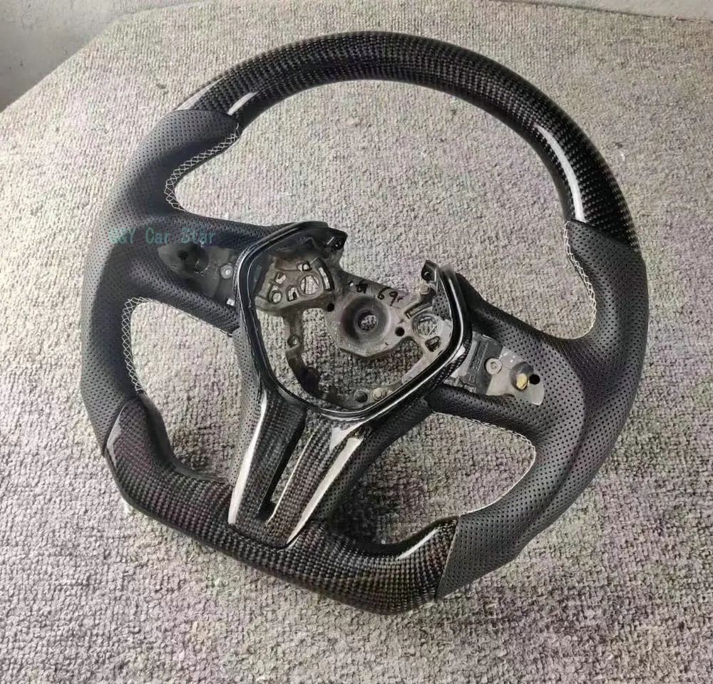 

Promotion 100% Real Carbon Fiber Leather Steering Wheel For Infiniti Q60 Q50L Q50 2018+