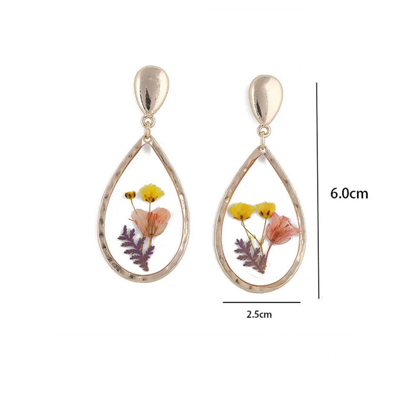 

Drop Earrings Korean Style Dangling Earring For Women 2020 Trend Cute Ear Rings Flower Jewelry Handmade Accessories Unusual Good