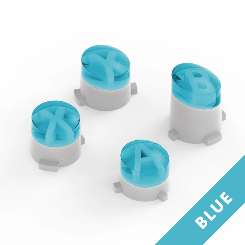 Transparent blue Replacement Buttons ABXY Kit for Microsoft Xbox One/Slim Spare parts Button For Xbox One Elite Wireless Controller Accessories - Цвет: Transparent blue