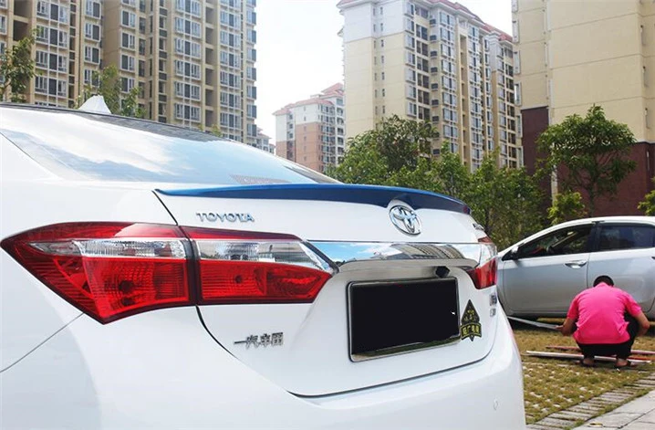 Спойлер заднего крыла для Toyota Corolla праймер из АБС-материала цветной спойлер Bx