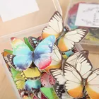 10 шт. смешанные бабочки цветы съедобные клейкие вафли рисовая бумага торт кекс топперы украшения торта пирог на день рождения или свадьбу инструмент