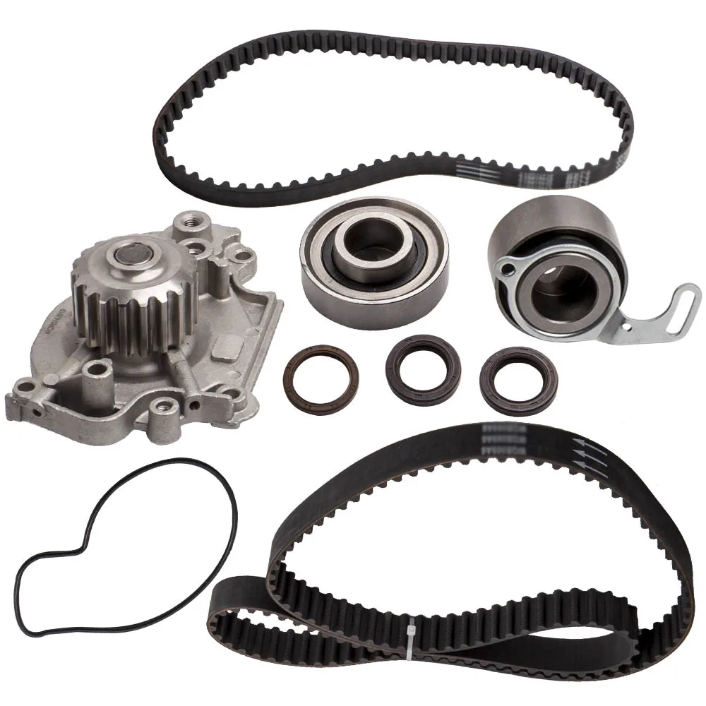 

MAXPEEDINGRODS New Timing Belt Water Pump Kit Fit for Honda Prelude 2.3L 16-Valve DOHC H23A1 1992-1996