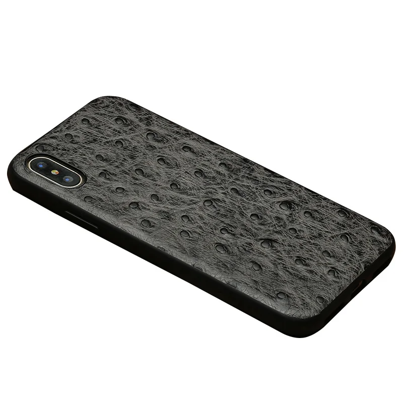 

Luxury Cowhide Phone Cases For IPhone 7 8 Plus X Xs Max Case Ostrich Texture Back Cover For IPhone 6 6S Plus 6p 7p 8p Case