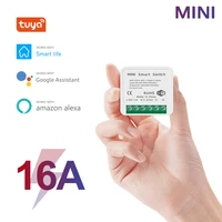 mini tuya wifi diy switch supports 16a 2 way control smart home automation module works with alexa google home smart life app