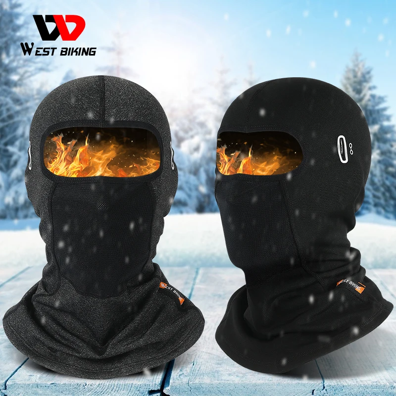 

WEST BIKING Winter Warm Cycling Cap MTB Road Bike Balaclava Neck Sport Scarf Outdoor Ski Motorcycle Running Headwear Bicycle Hat